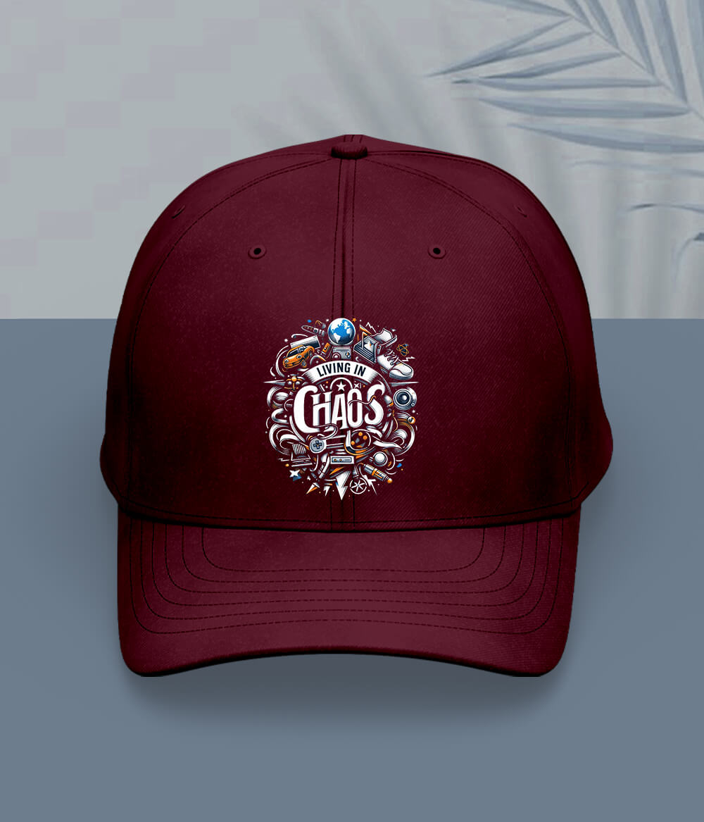 Maroon Living In Chaos Cap