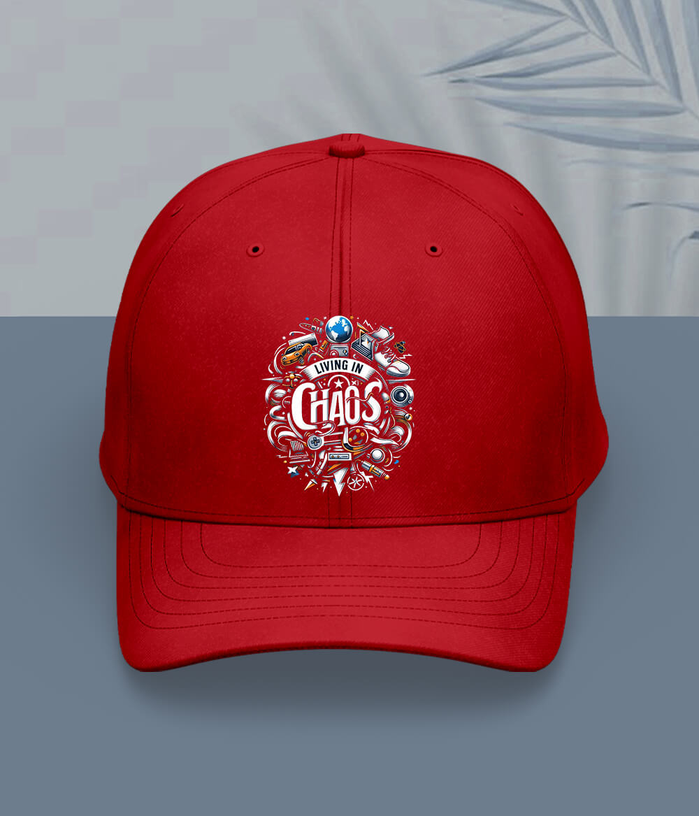 Red Living In Chaos Cap