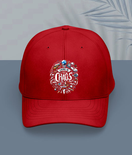 Red Living In Chaos Cap