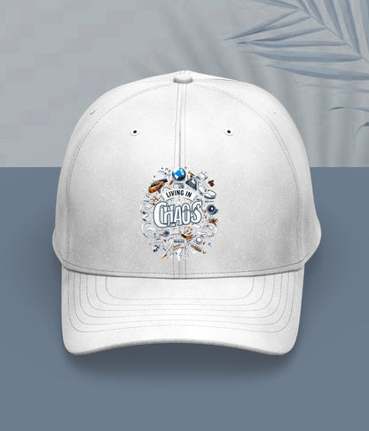 White Living In Chaos Cap