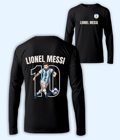 Long Sleeve  Lionel Messi GOAT Football T-Shirt
