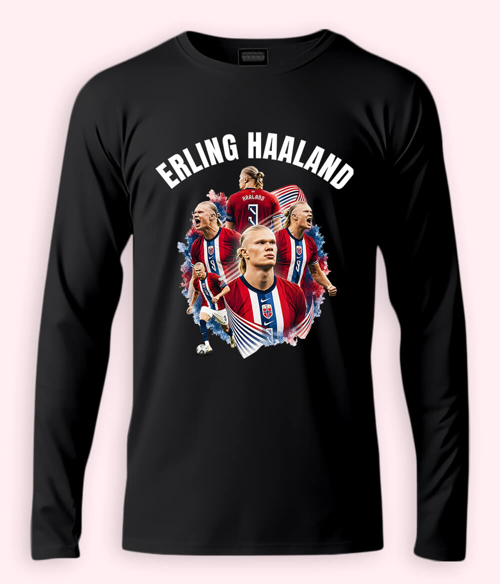 Long Sleeve Erling Haaland Norway Football Shirt