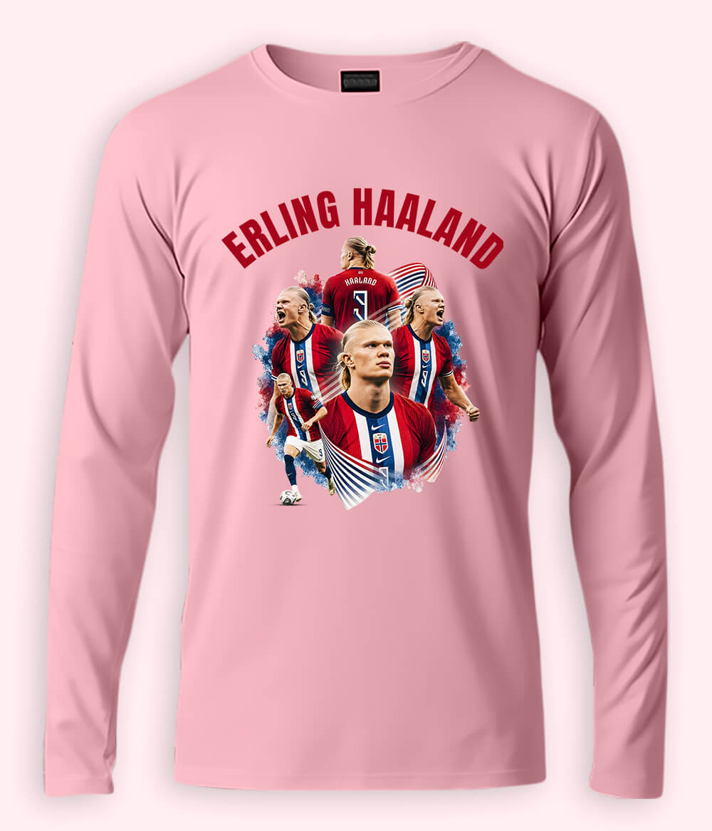 Long Sleeve Erling Haaland Norway Football Shirt