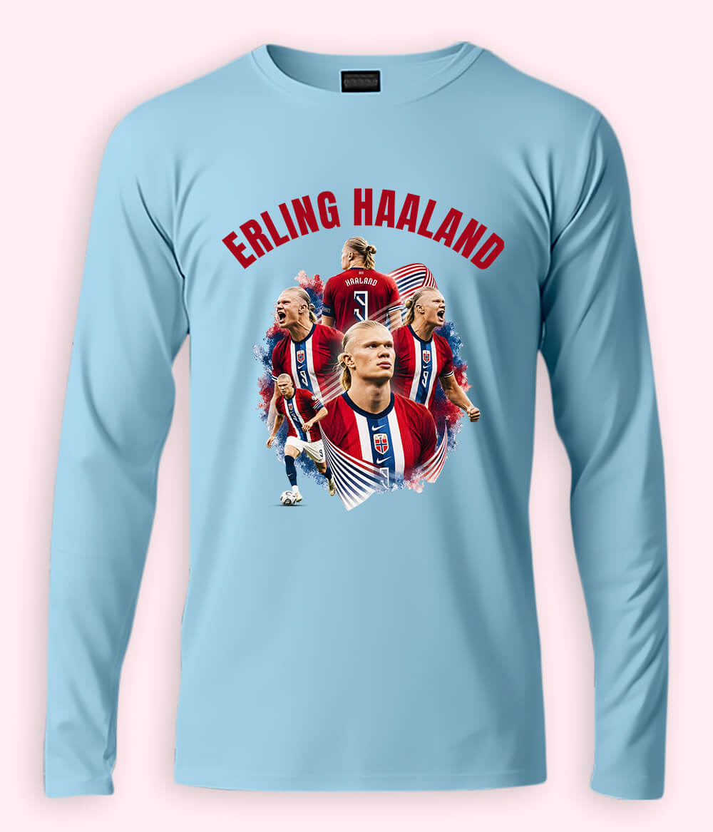 Long Sleeve Erling Haaland Norway Football Shirt