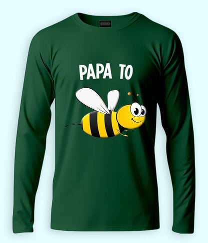 Green Long Sleeve Father T-Shirt