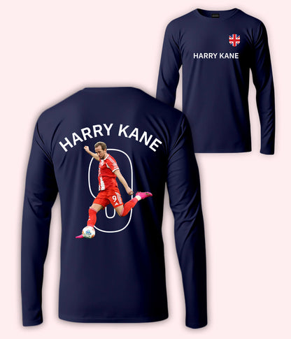Long Sleeve Harry Kane England Football T-Shirt