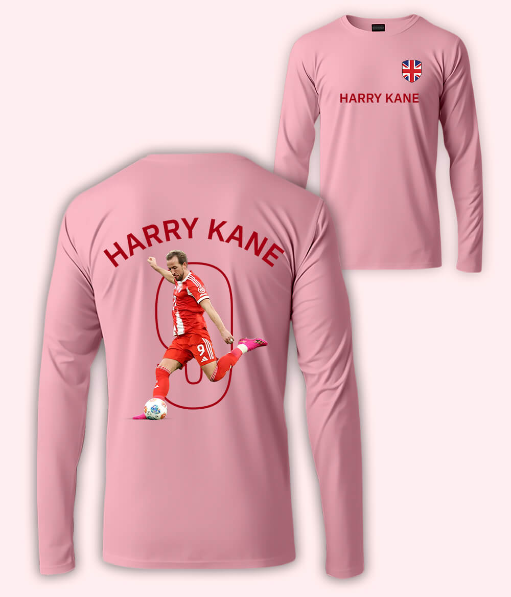 Long Sleeve Harry Kane England Football T-Shirt