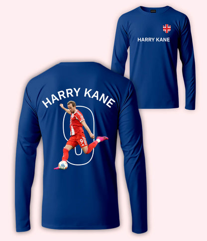 Long Sleeve Harry Kane England Football T-Shirt