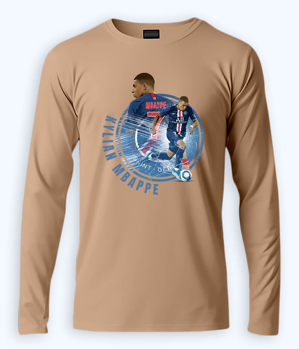 Long Sleeve Kylian Mbappé Ligue 1 Graphic T-Shirt