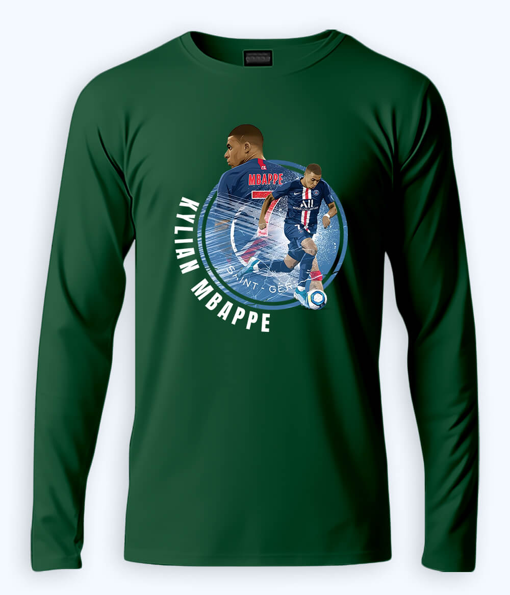 Long Sleeve Kylian Mbappé Ligue 1 Graphic T-Shirt