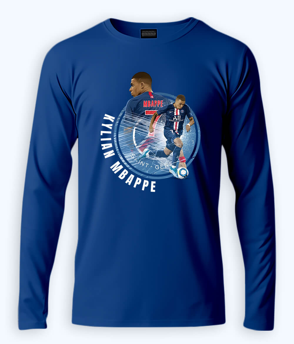 Long Sleeve Kylian Mbappé Ligue 1 Graphic T-Shirt