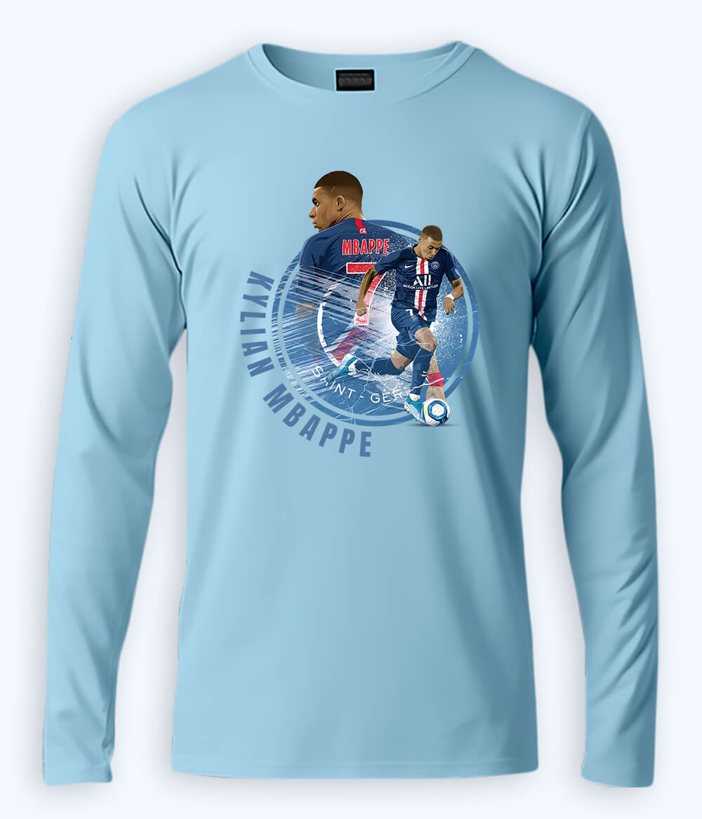 Long Sleeve Kylian Mbappé Ligue 1 Graphic T-Shirt
