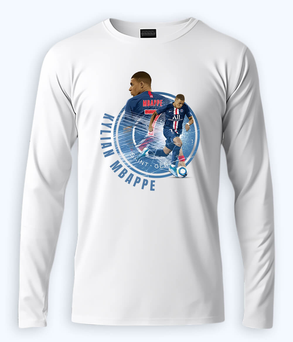 Long Sleeve Kylian Mbappé Ligue 1 Graphic T-Shirt