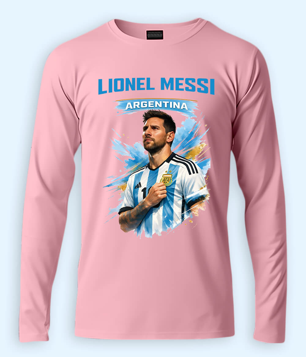 Long Sleeve Lionel Messi Football T-Shirt