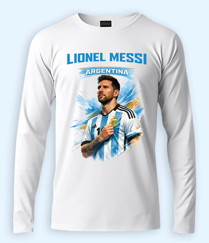 Long Sleeve Lionel Messi Football T-Shirt