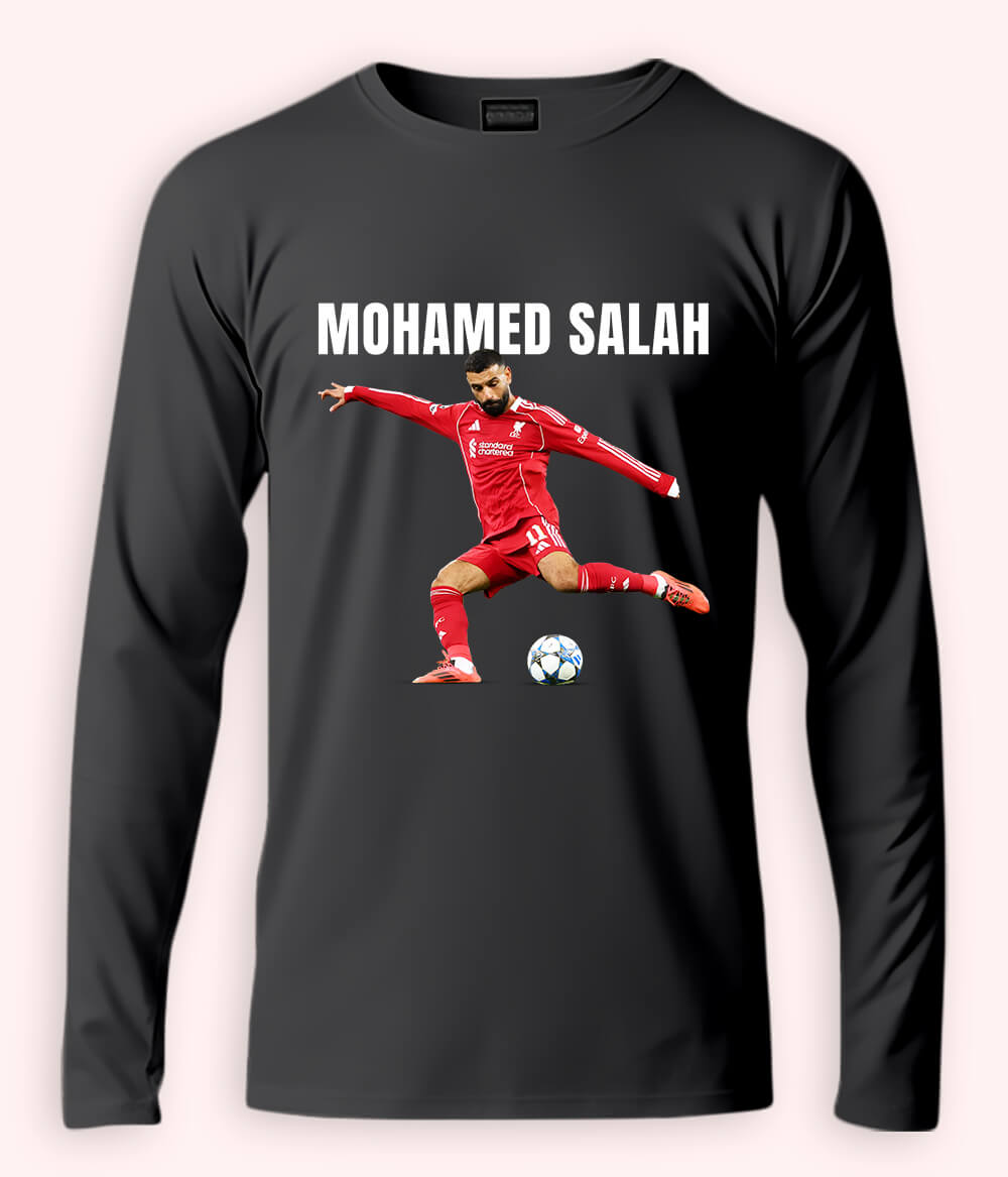 Long Sleeve Mohamed Salah Egypt Football T-Shirt