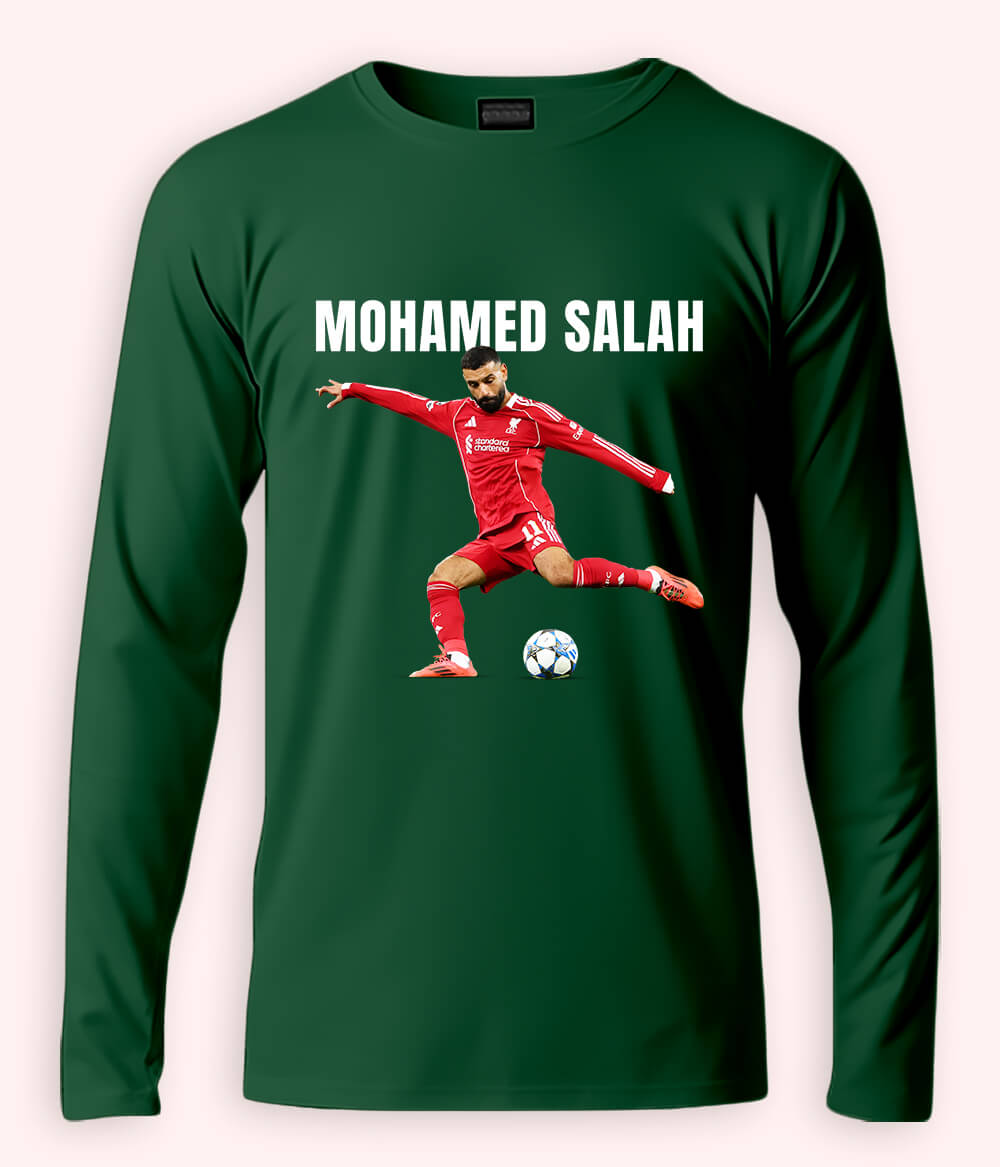 Long Sleeve Mohamed Salah Egypt Football T-Shirt