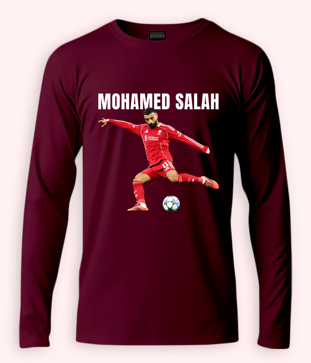 Long Sleeve Mohamed Salah Egypt Football T-Shirt