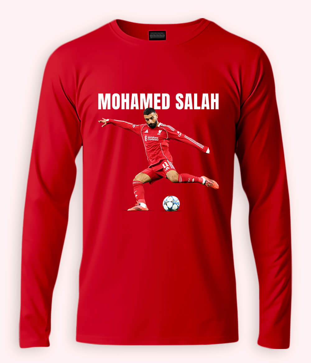 Long Sleeve Mohamed Salah Egypt Football T-Shirt