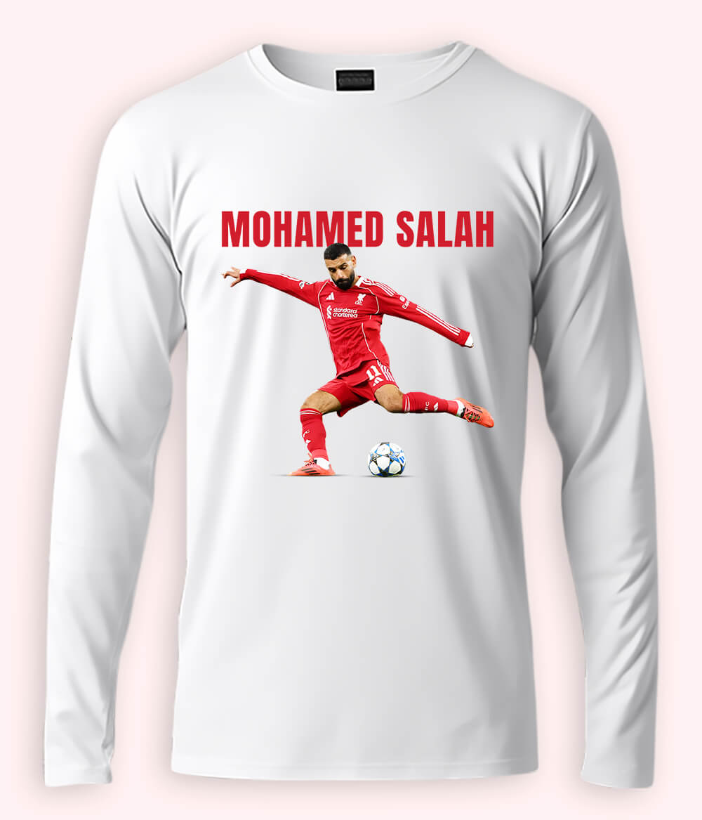 Long Sleeve Mohamed Salah Egypt Football T-Shirt