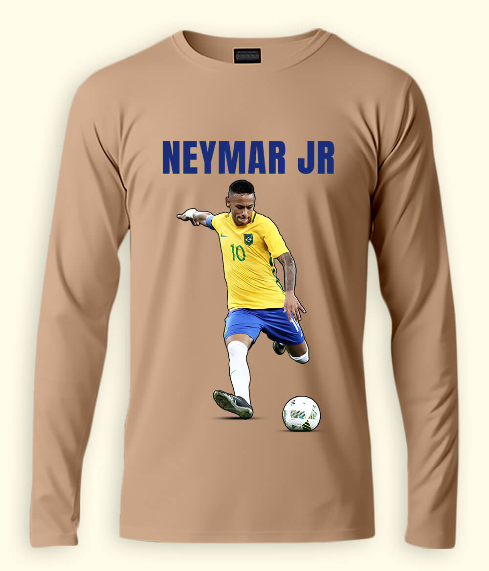 Long Sleeve Neymar Jr Brazil National Team T-Shirt