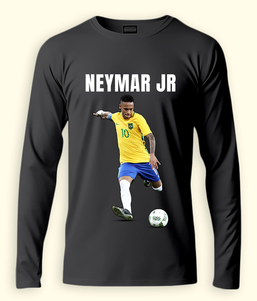 Long Sleeve Neymar Jr Brazil National Team T-Shirt