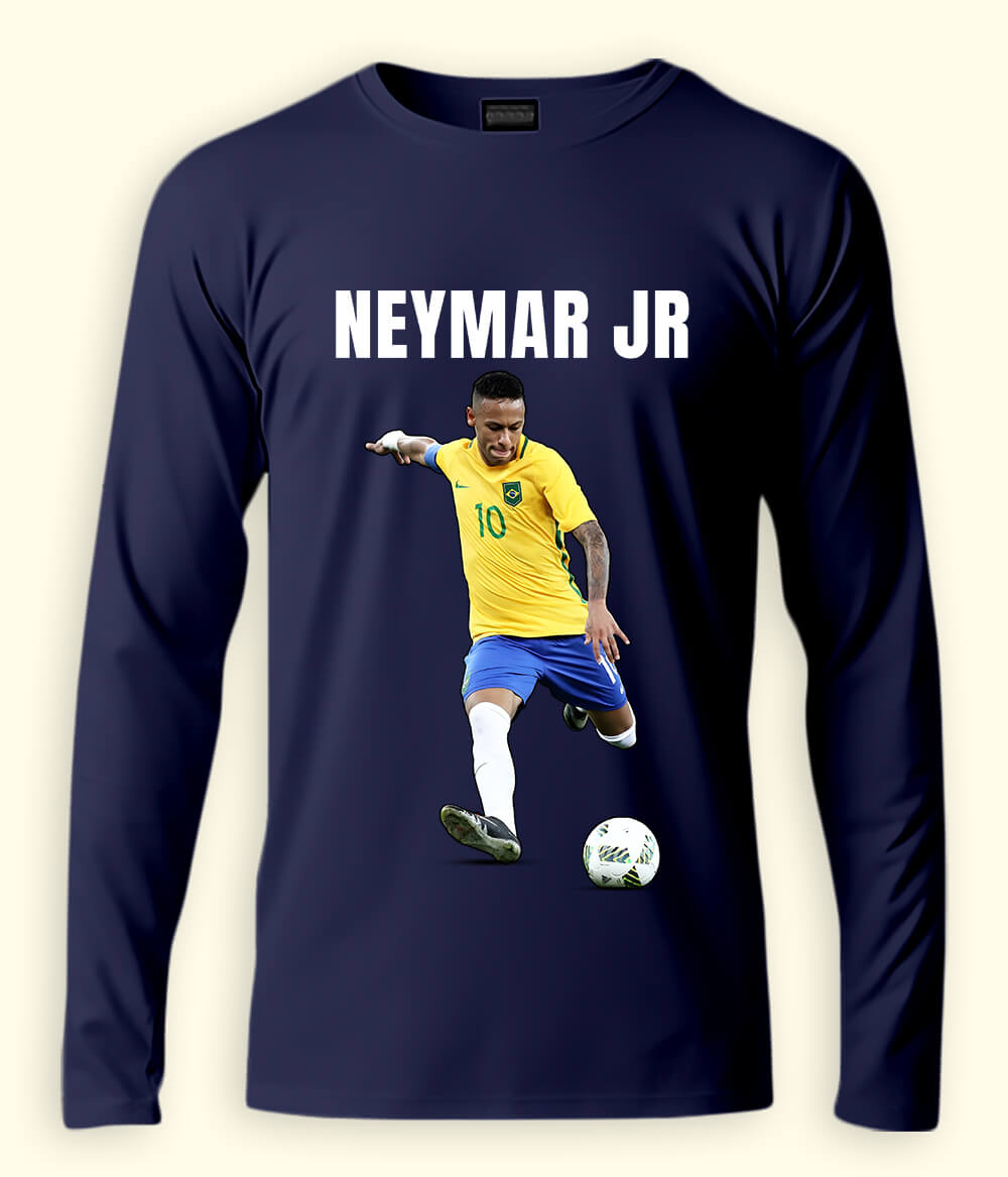 Long Sleeve Neymar Jr Brazil National Team T-Shirt