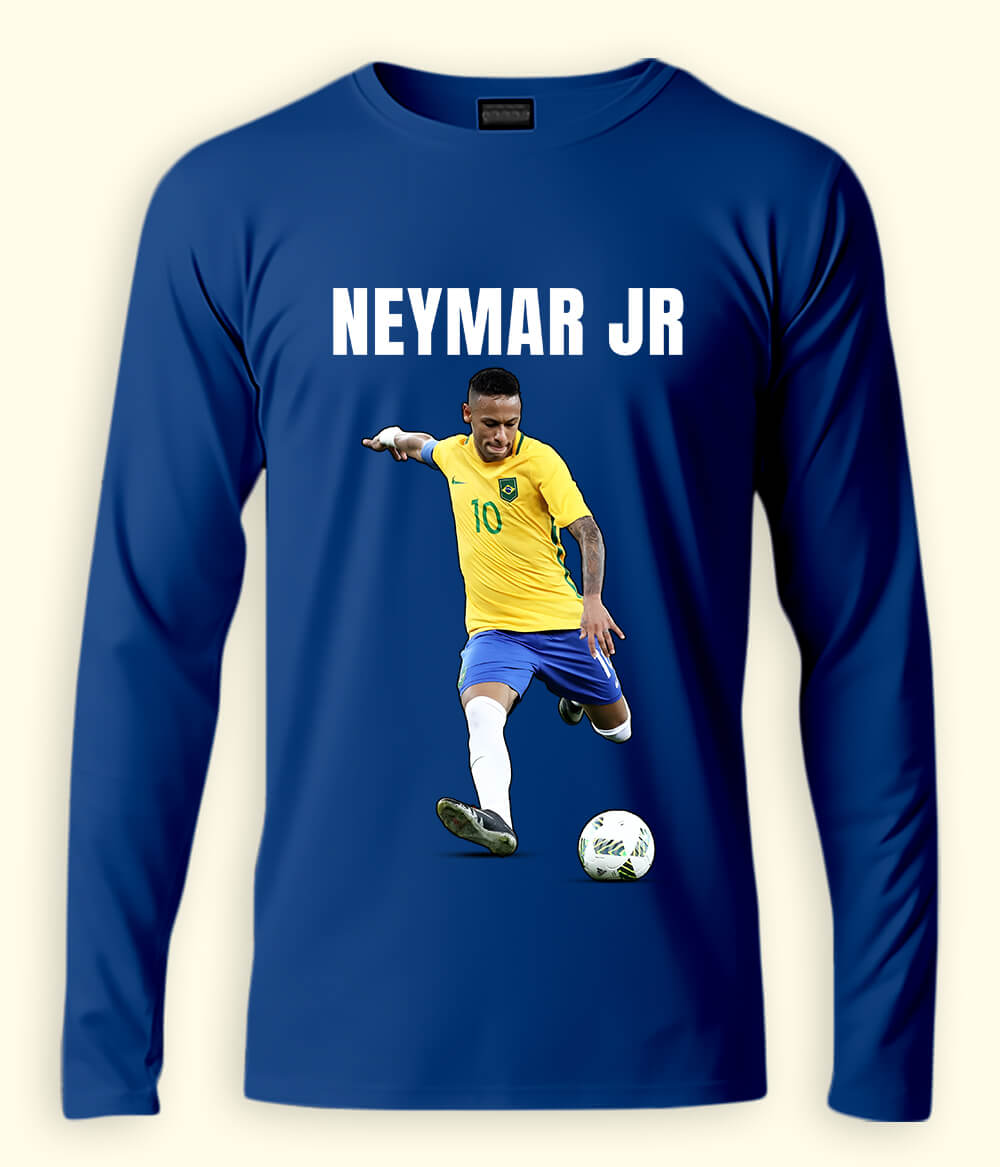 Long Sleeve Neymar Jr Brazil National Team T-Shirt