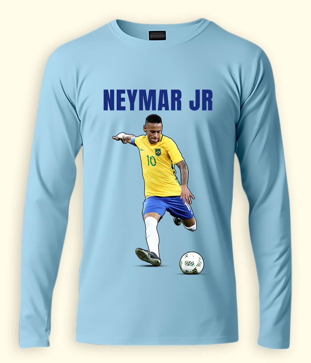 Long Sleeve Neymar Jr Brazil National Team T-Shirt