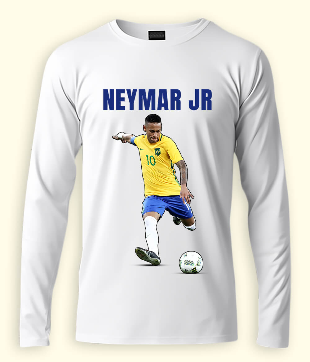 Long Sleeve Neymar Jr Brazil National Team T-Shirt
