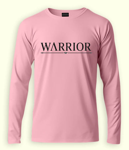 Light Pink Long Sleeve Warrior T-Shirt (Unisex)