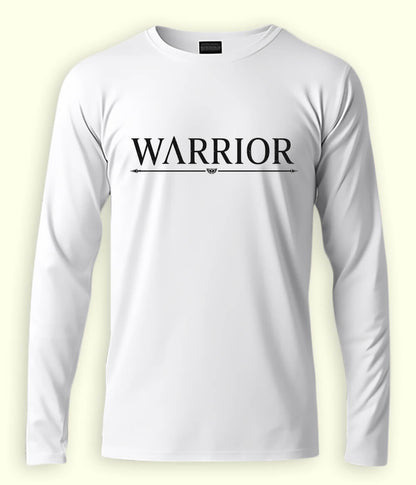 White Long Sleeve Warrior T-Shirt (Unisex)