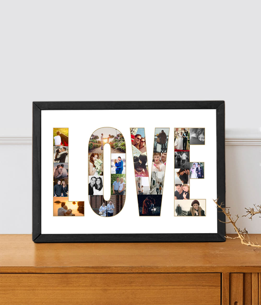 Computer Image Collage Canvas Collage Prints With Your Photos Personalized Love Photo Collage ...