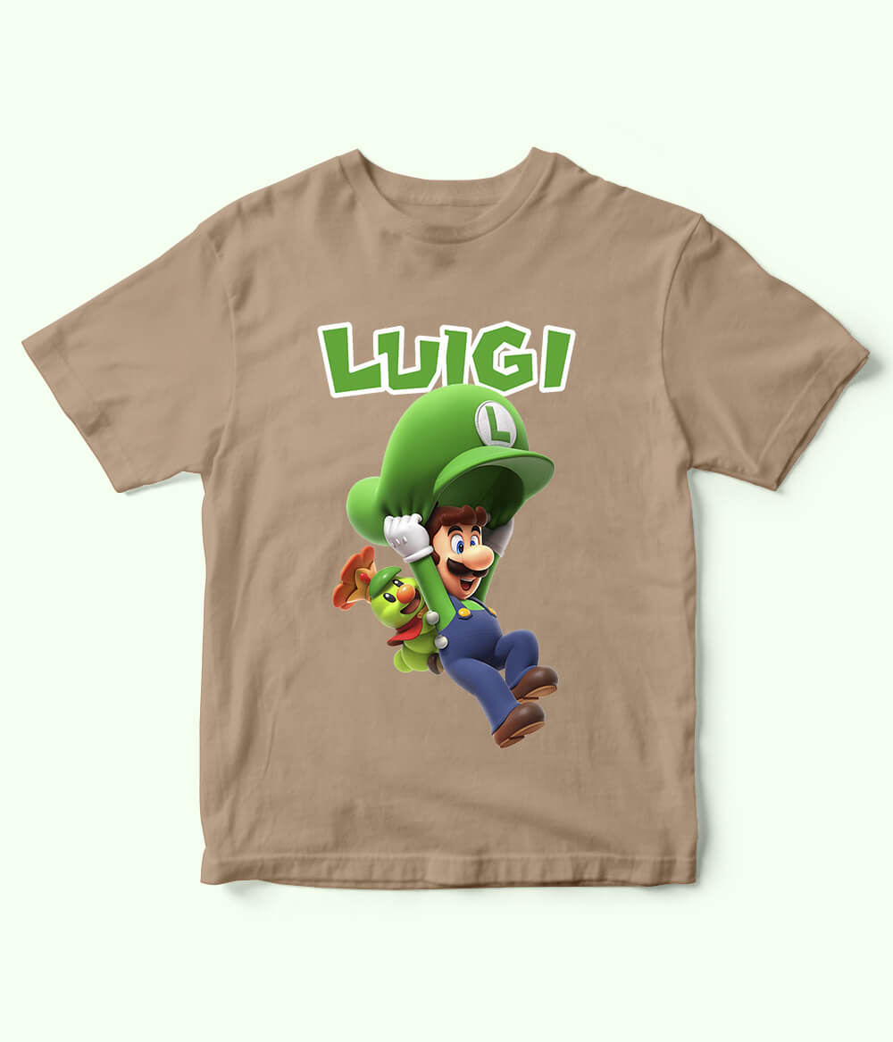Luigi Beige Shirt for Kids