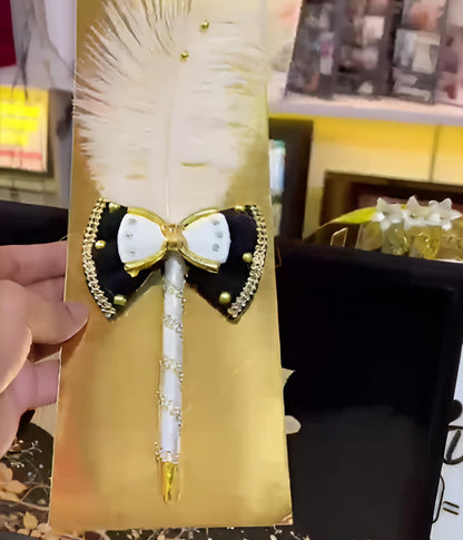 Luxury Acrylic Nikkah Book Black Pen