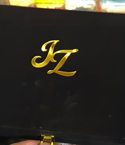 Luxury Acrylic Nikkah Book with Pen and Box Black Set