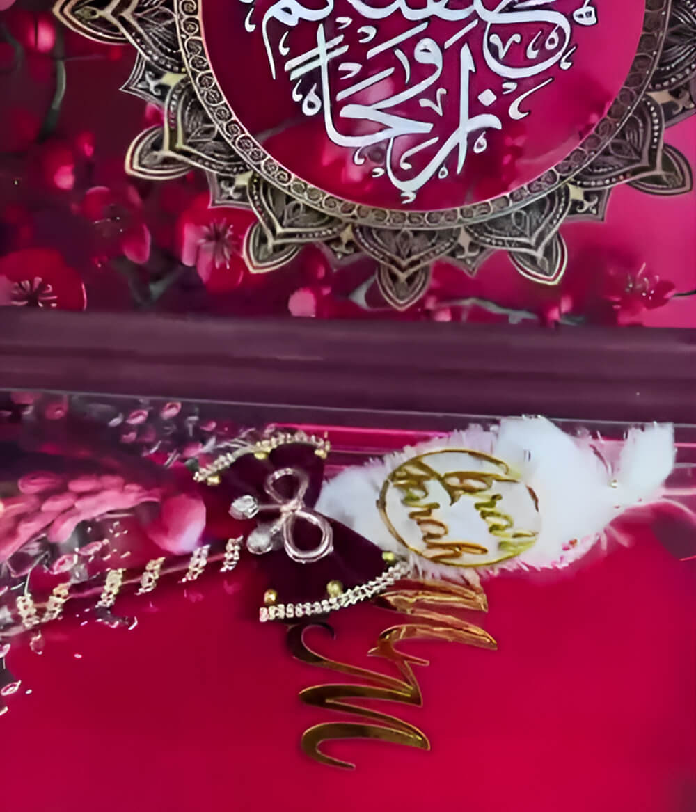 Luxury Acrylic Nikkah Book Red  Pen 