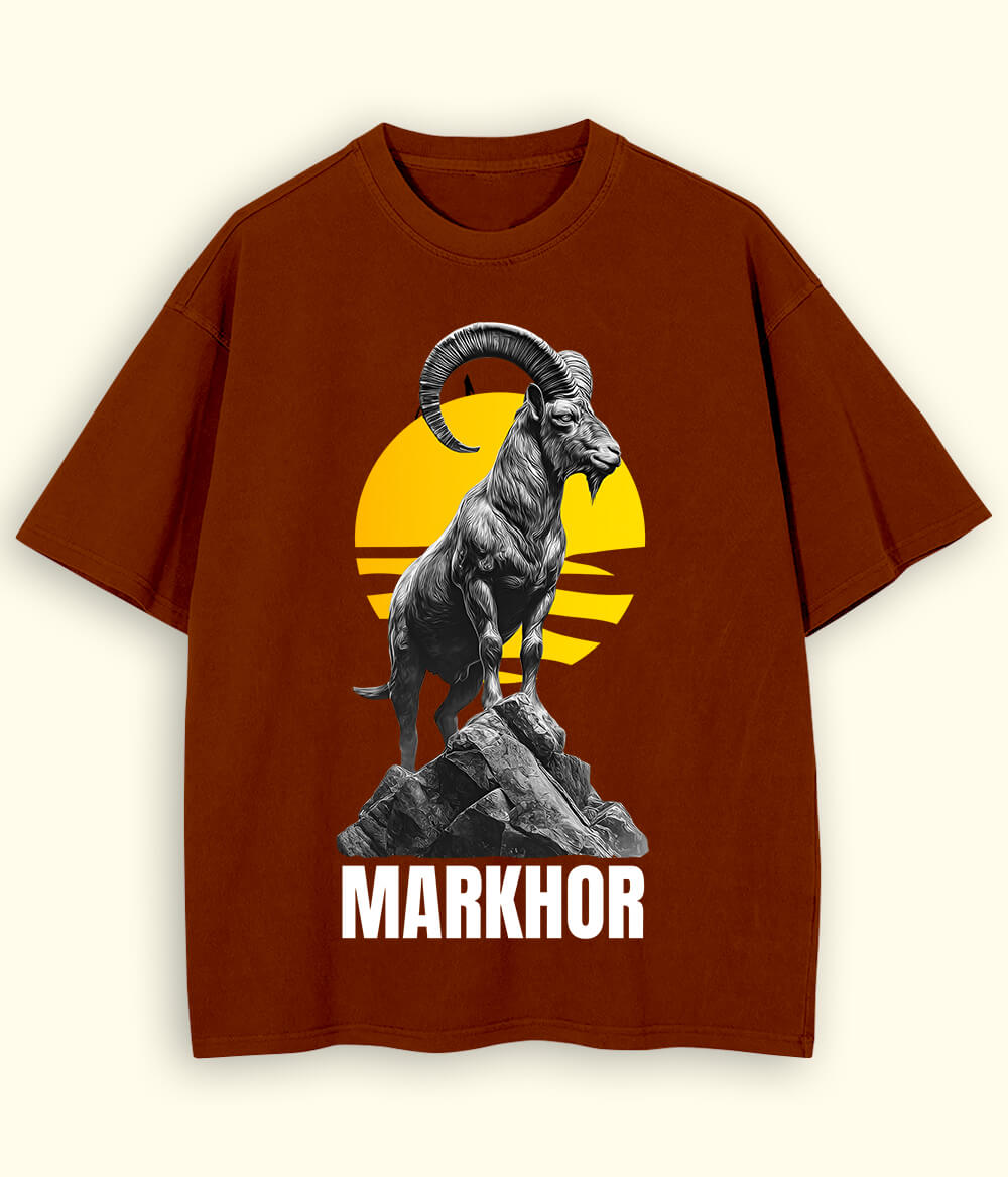 Markhor Printed Oversized T-Shirt