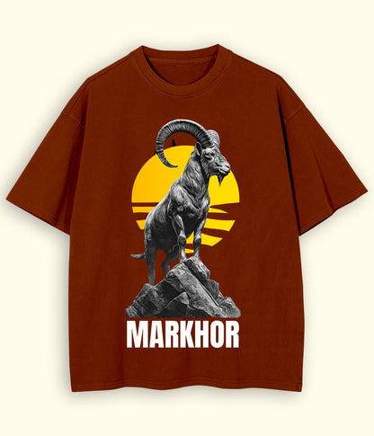 Markhor Printed Oversized T-Shirt