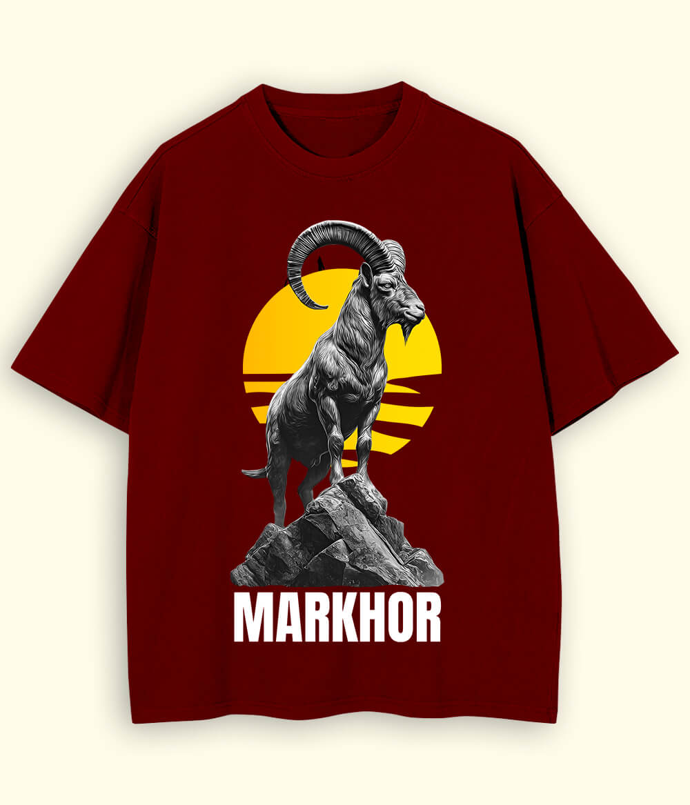 Markhor Printed Oversized T-Shirt