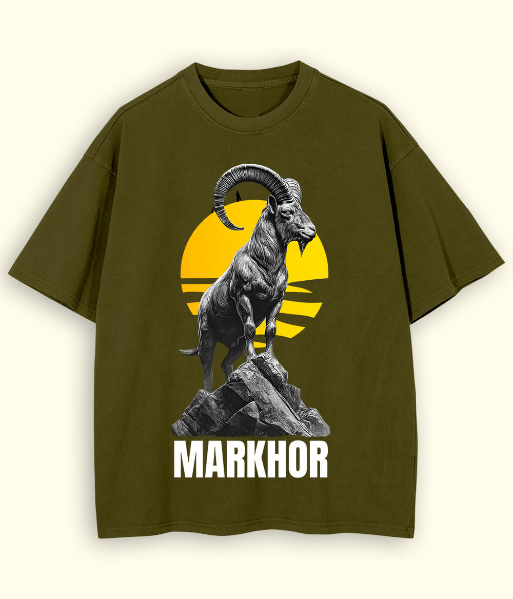 Markhor Printed Oversized T-Shirt