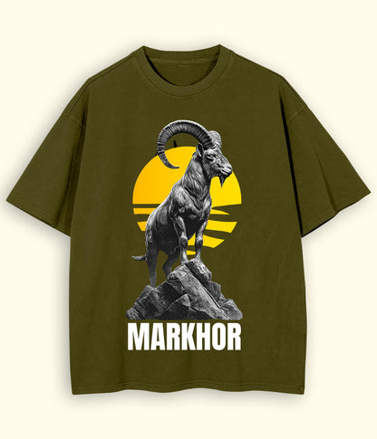 Markhor Printed Oversized T-Shirt