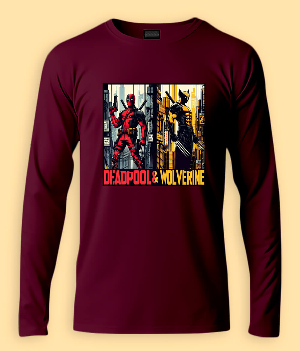 Deadpool & Wolverine Full Sleeve T-Shirt