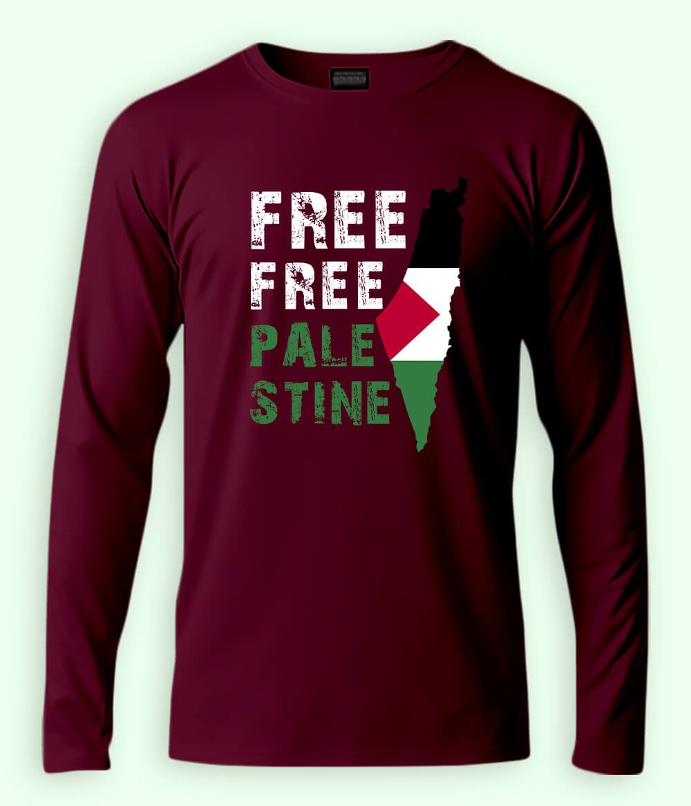 Free Free Palestine Full Sleeves Tee