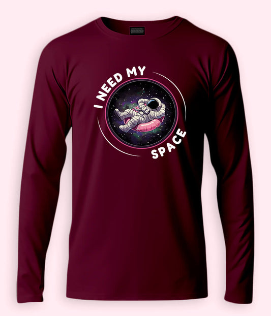 I Need My Space Astronaut Long Sleeve Shirt