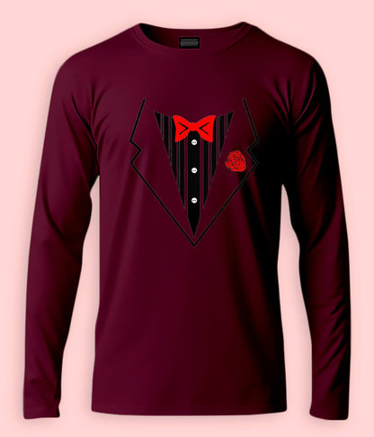 Long Sleeve Tuxedo Tee