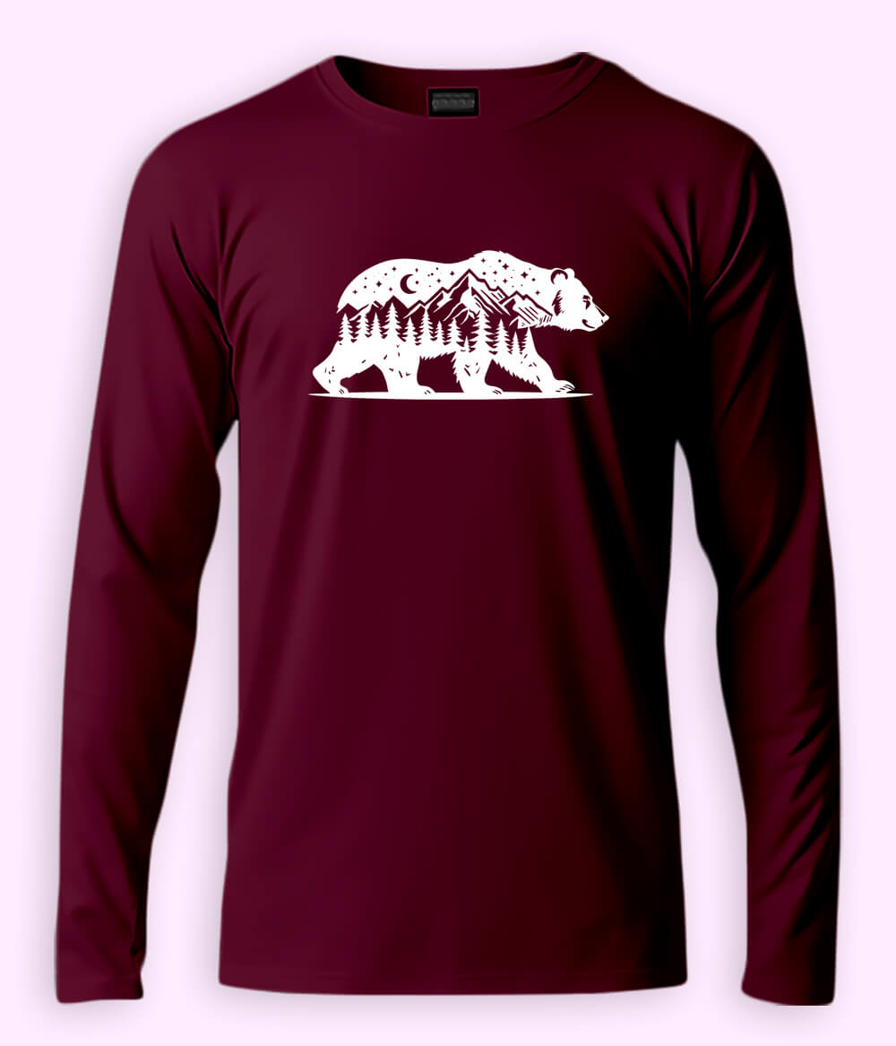 Nature Bear Long Sleeve T-Shirt