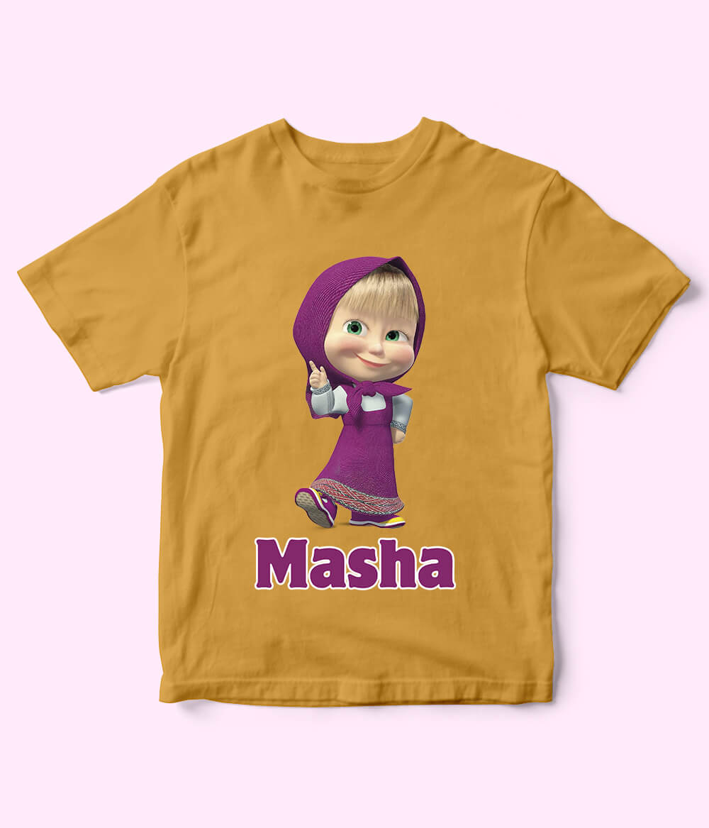 Masha Mustard T-Shirt for Girls