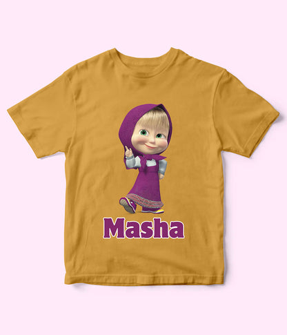 Masha Mustard T-Shirt for Girls