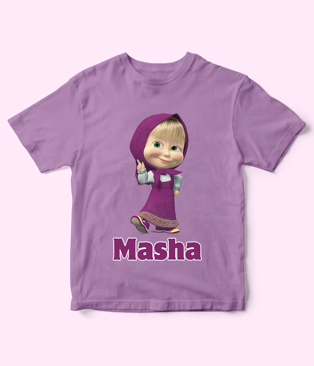 Masha Purple T-Shirt for Girls